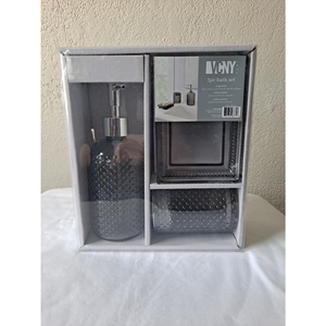 VCNY Home 3 piece Bathroom Vanity Set in Smoke Grey